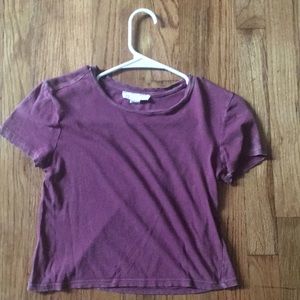 Forever 21 crop top magenta shirt